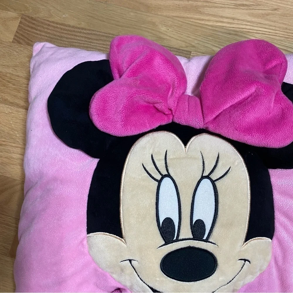 Disney Minnie Mouse 3D Plush Pillow Arms Pink Kids Girls